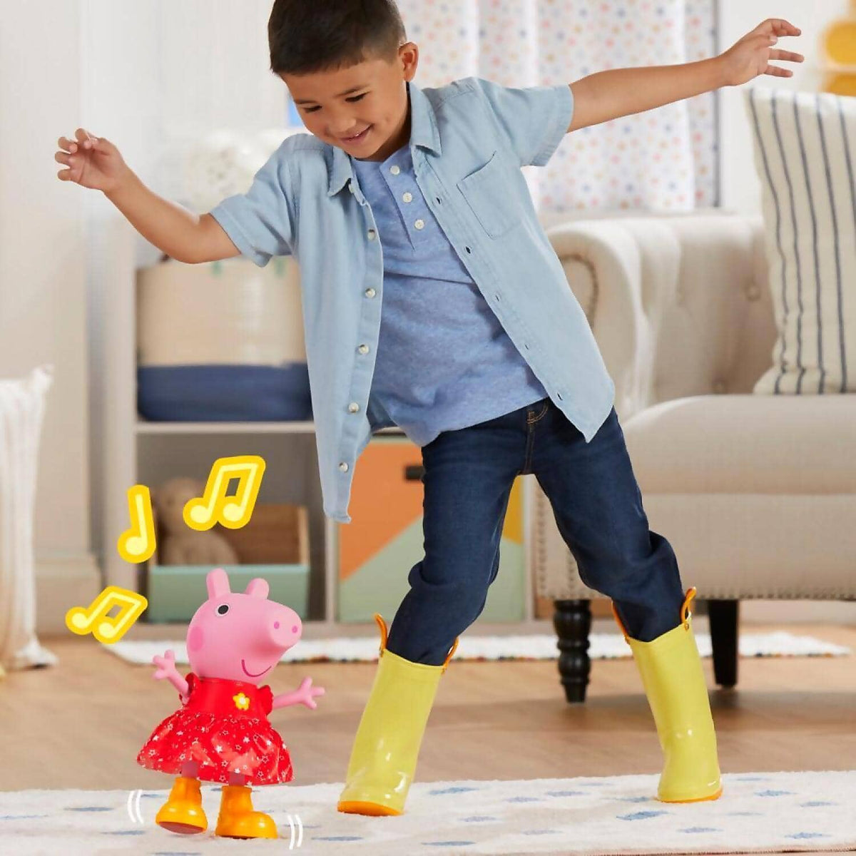Peppa Pig - Peppa s Muddy Puddles Party Doll Musical Toy - Hasbro