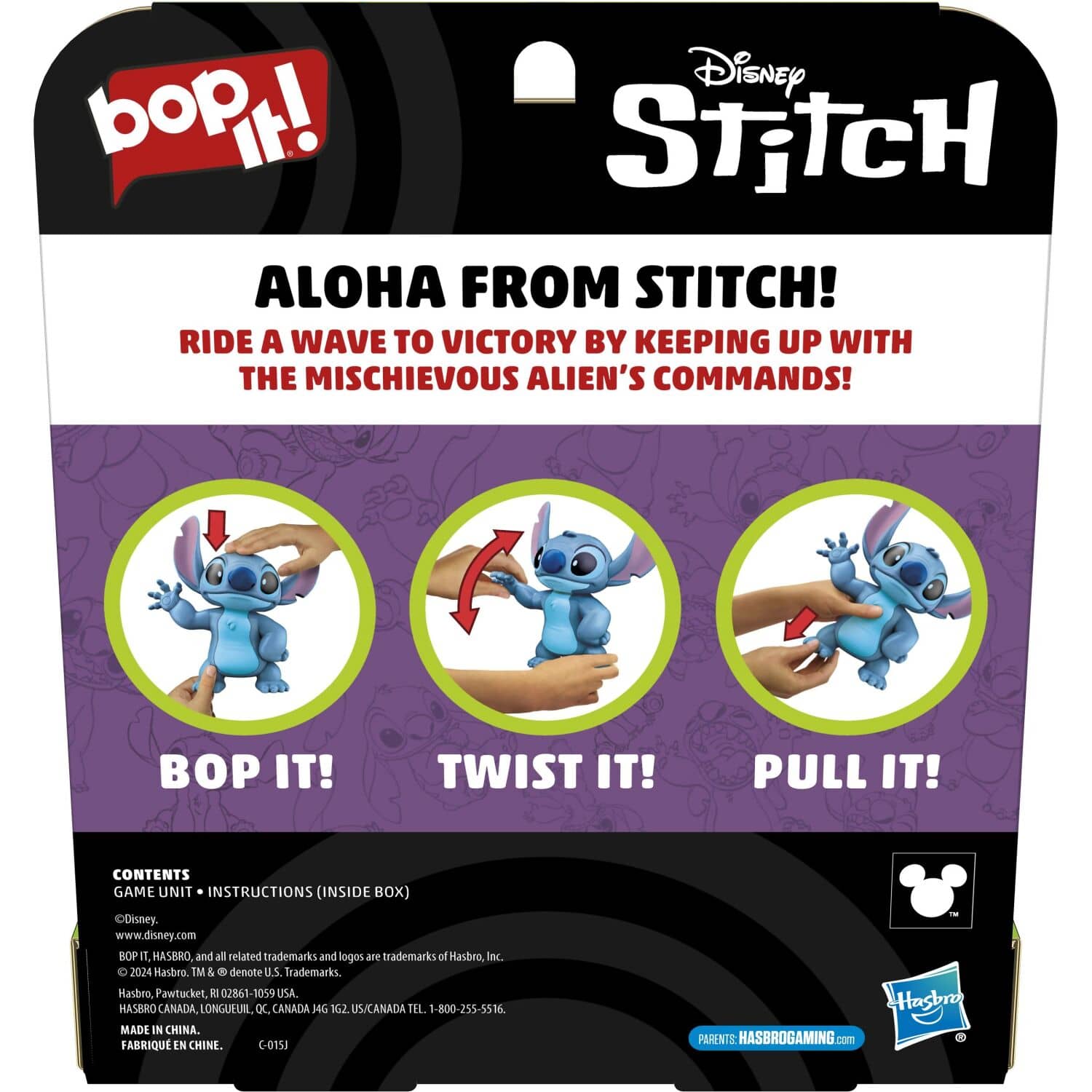 Hasbro Games - Bop It! Disney Stitch Electronic Game