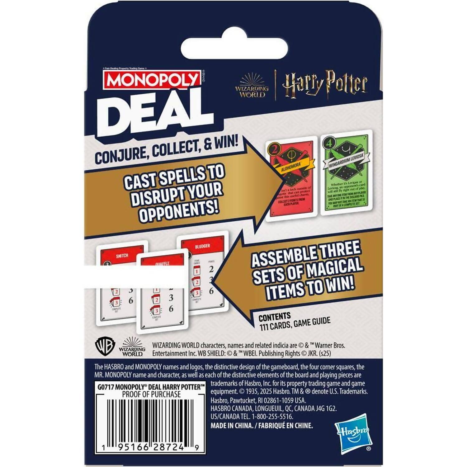 Monopoly - Deal - Harry Potter Card Game - Hasbro