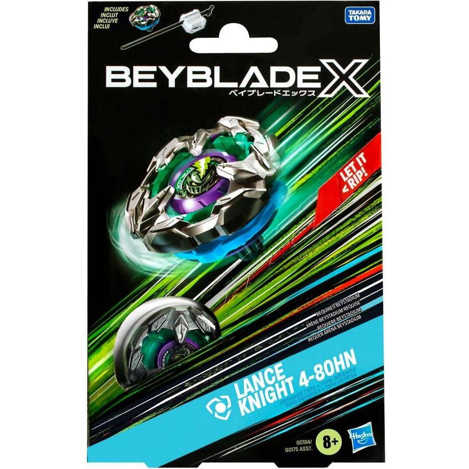 BEYBLADE X - Lance Knight 4-80HN Starter Pack Set