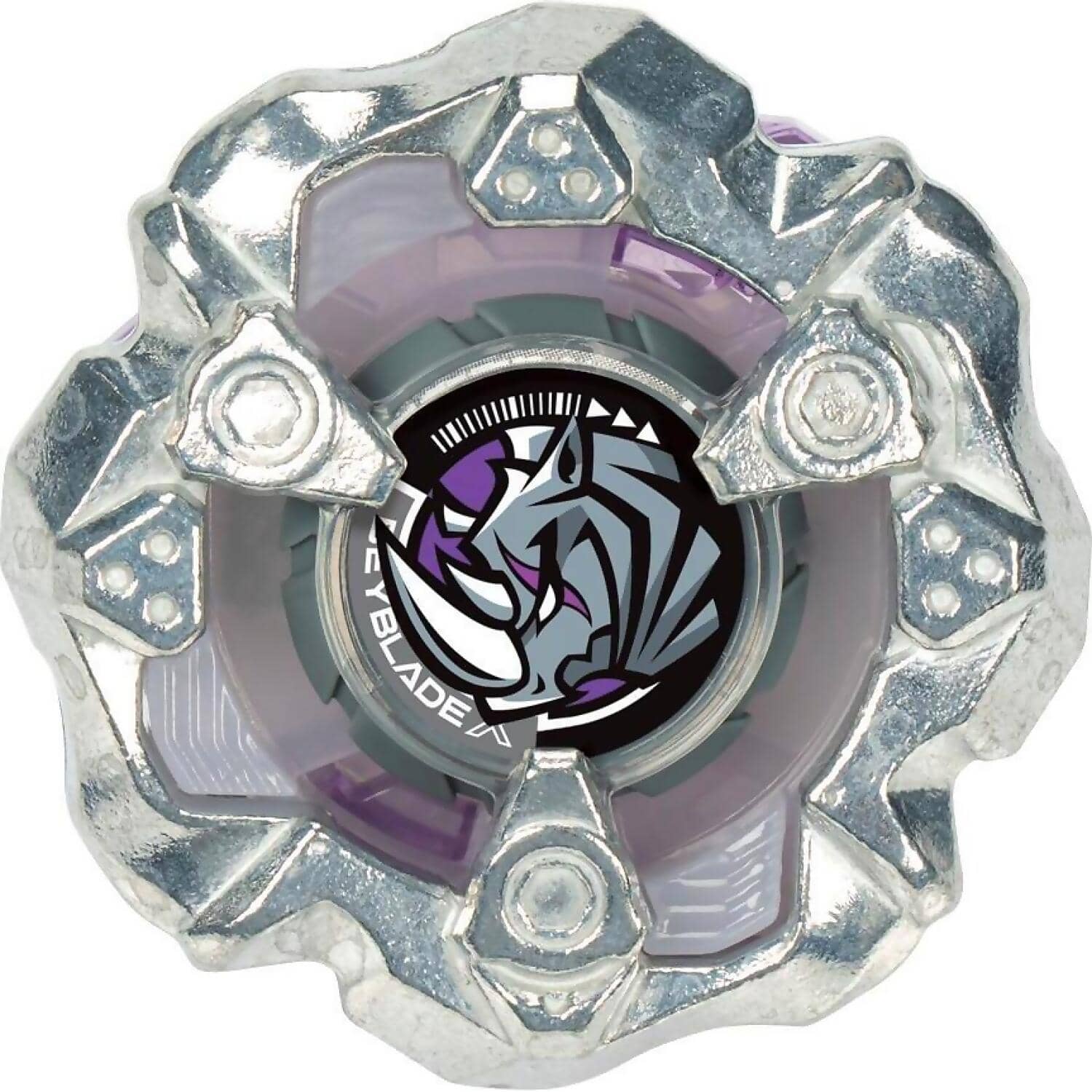 BEYBLADE X - Horn Rhino 3-80S Booster Pack Set With Defense Type Top