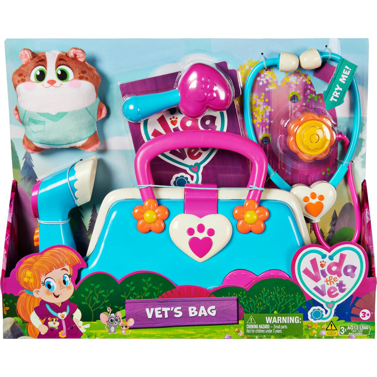Vida The Vet - Vet's Bag Animal Figurine Playset - Spinmaster