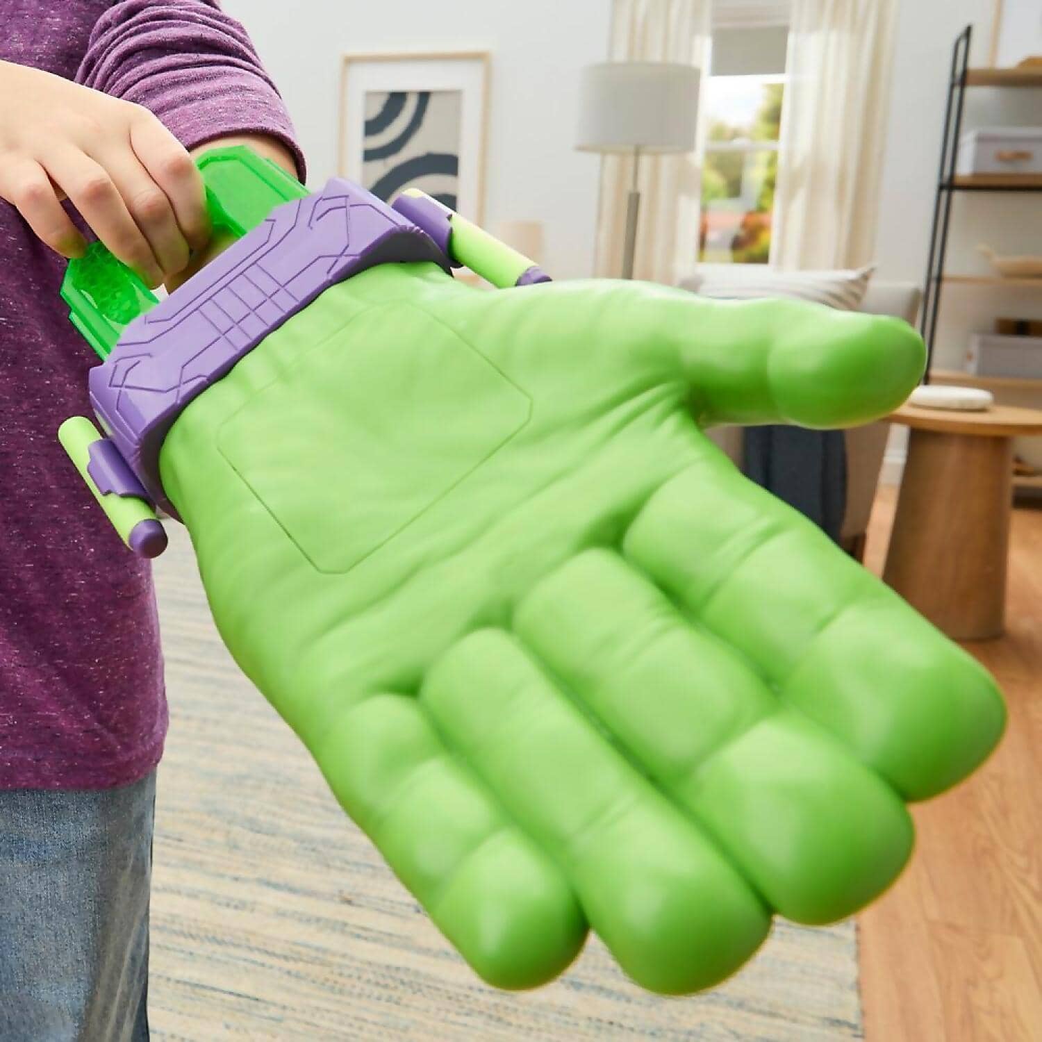 Nerf - Marvel Avengers Hulk Thunderclap Blaster Roleplay Toy With 3 Nerf Darts - Hasbro