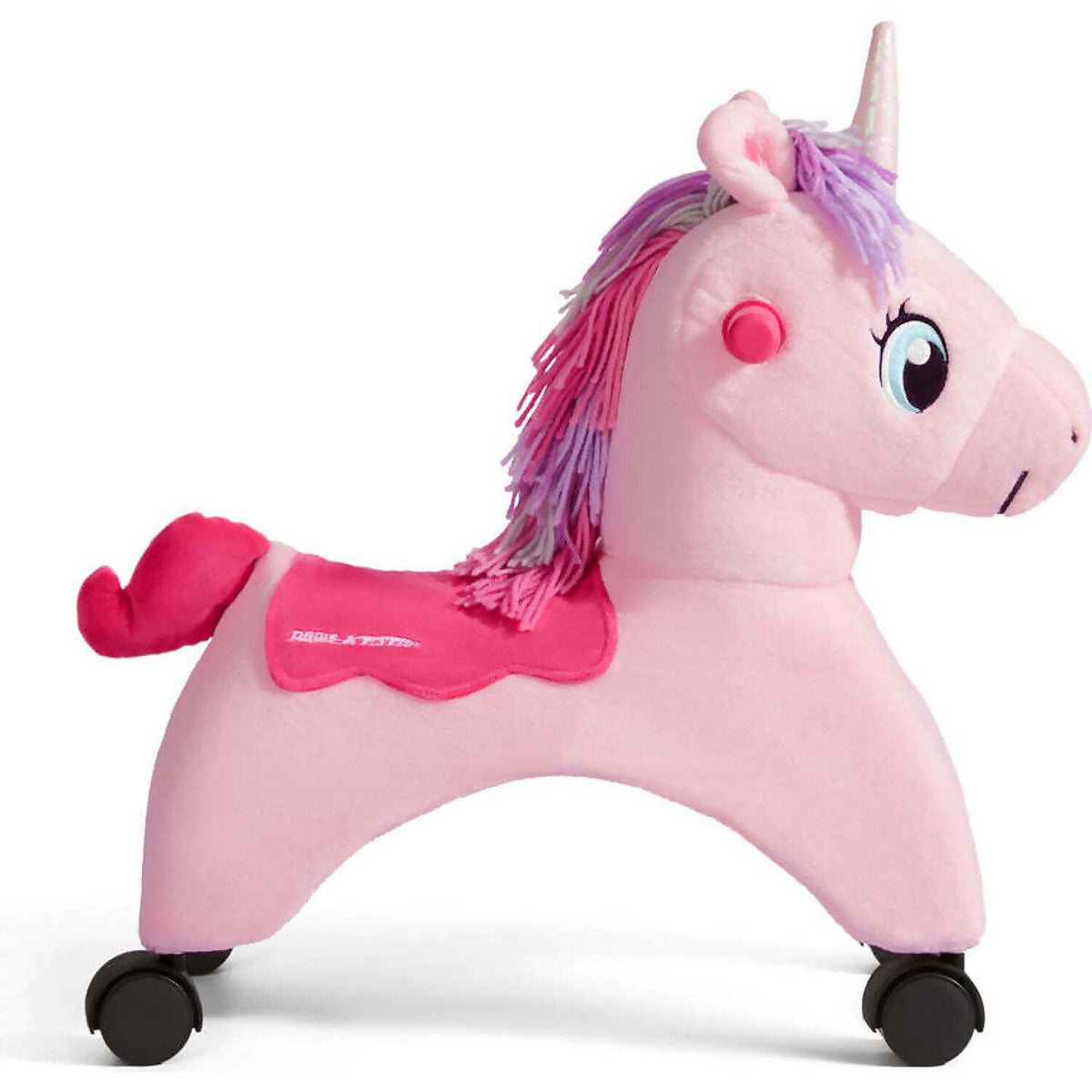 Radio Flyer - Shimmer the Magical Touch Unicorn Ride-On with EZ-Glide Caster Wheels