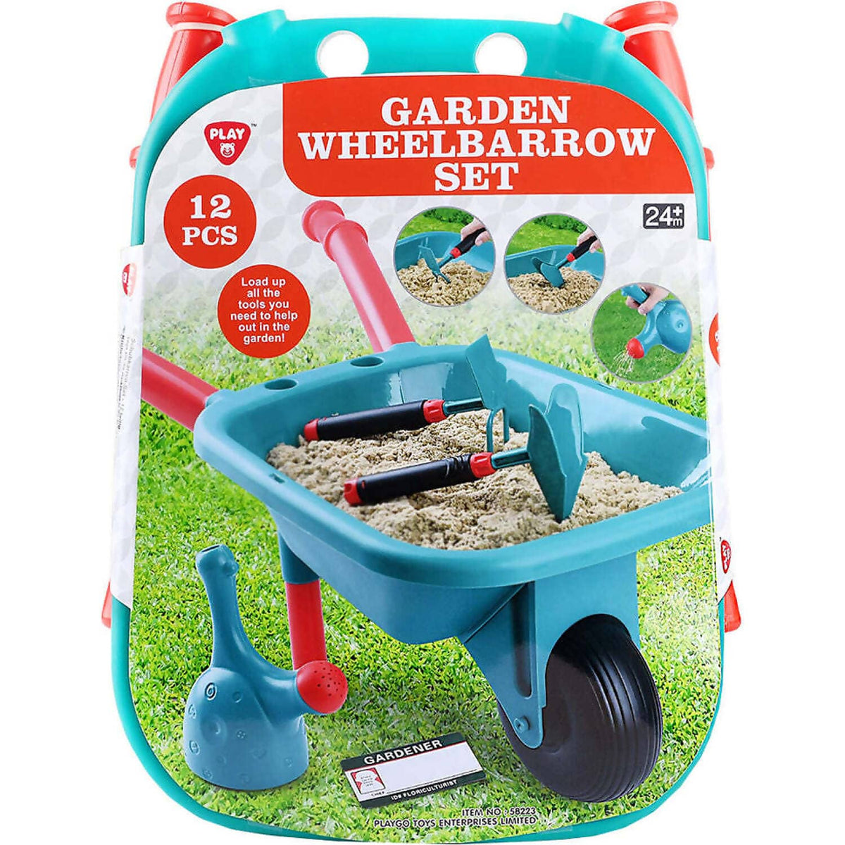 Playgo Toys Ent. Ltd - Garden Wheelbarrow Set Role Play