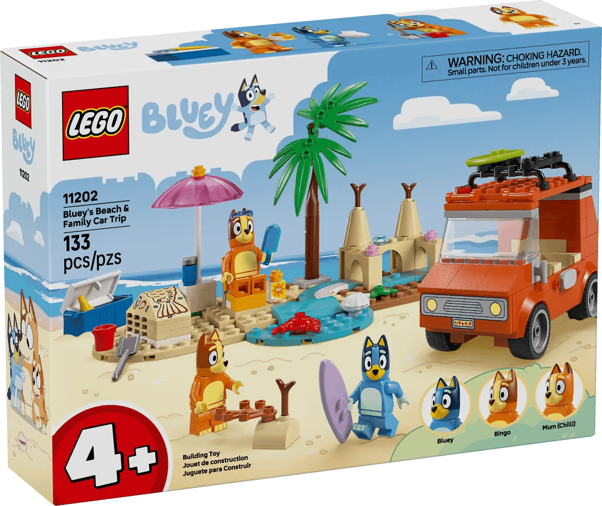 LEGO® 11202 Bluey's Beach & Family Car Trip - Bluey 4+