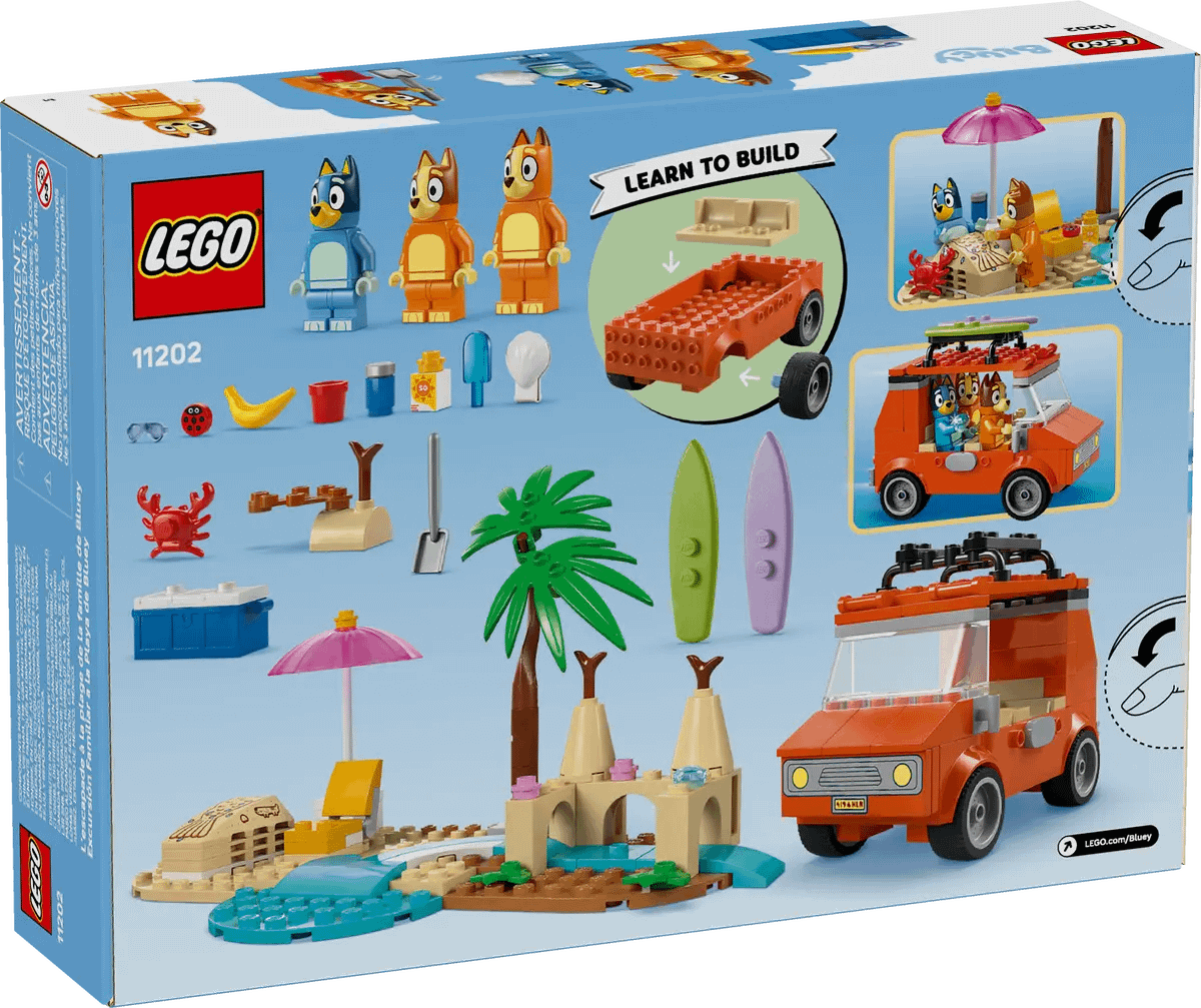 LEGO® 11202 Bluey's Beach & Family Car Trip - Bluey 4+