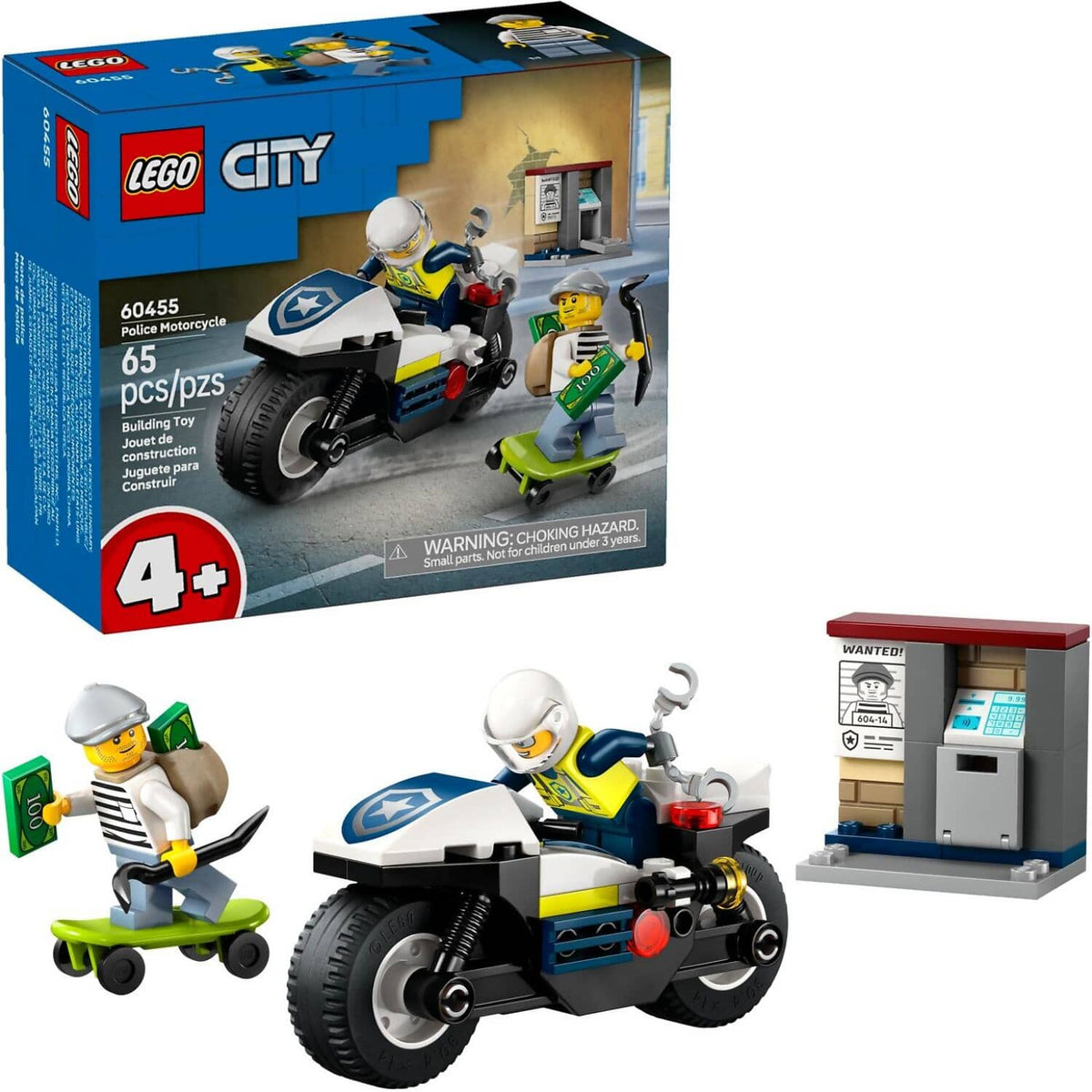LEGO® 60455 Police Motorcycle Chase - City 4+