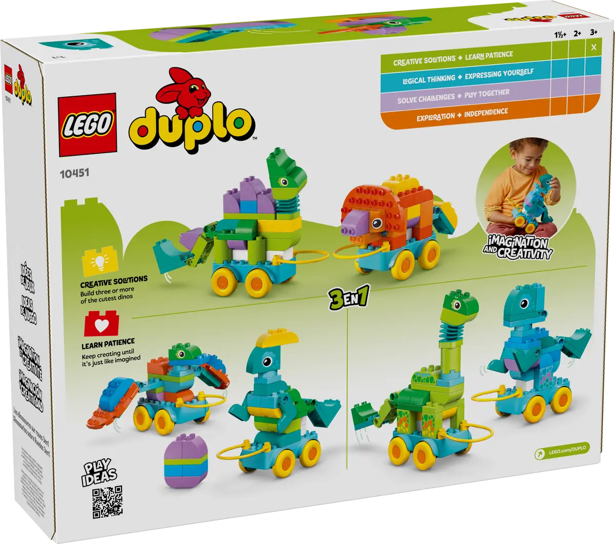 LEGO® 10451 3in1 Dinosaurs on Wheels -  DUPLO®