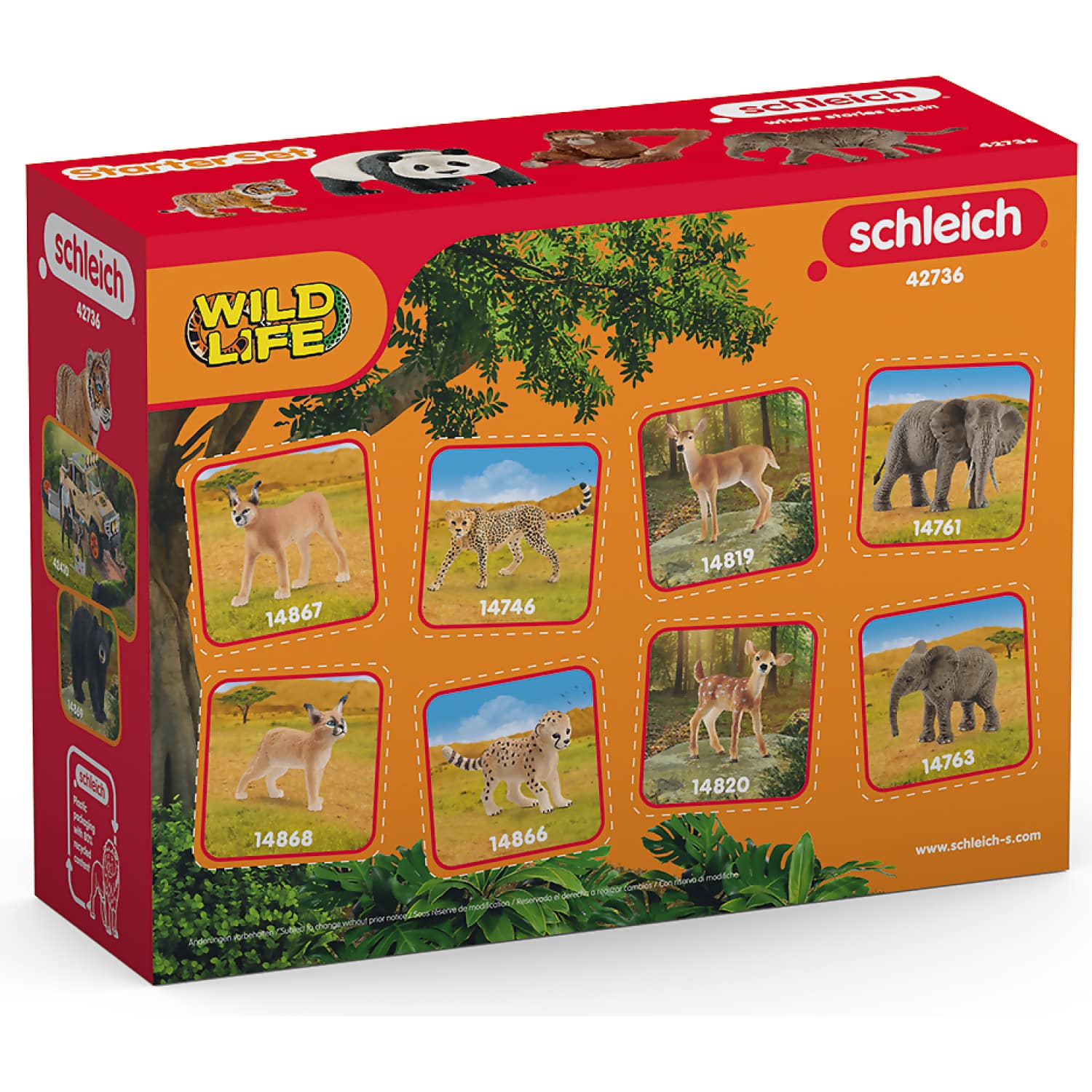Schleich - Wild Life Asia Starter Set Wild Life Animal Figurines