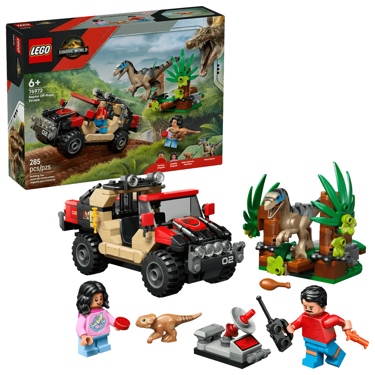 LEGO® 76972 Raptor Off-Road Escape - Jurassic World™