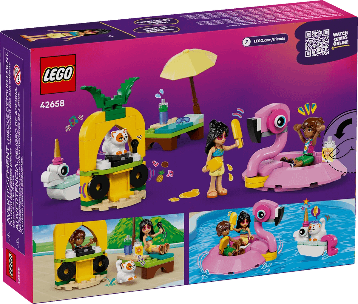 LEGO® 42658 Unicorn & Flamingo Pool Party - Friends