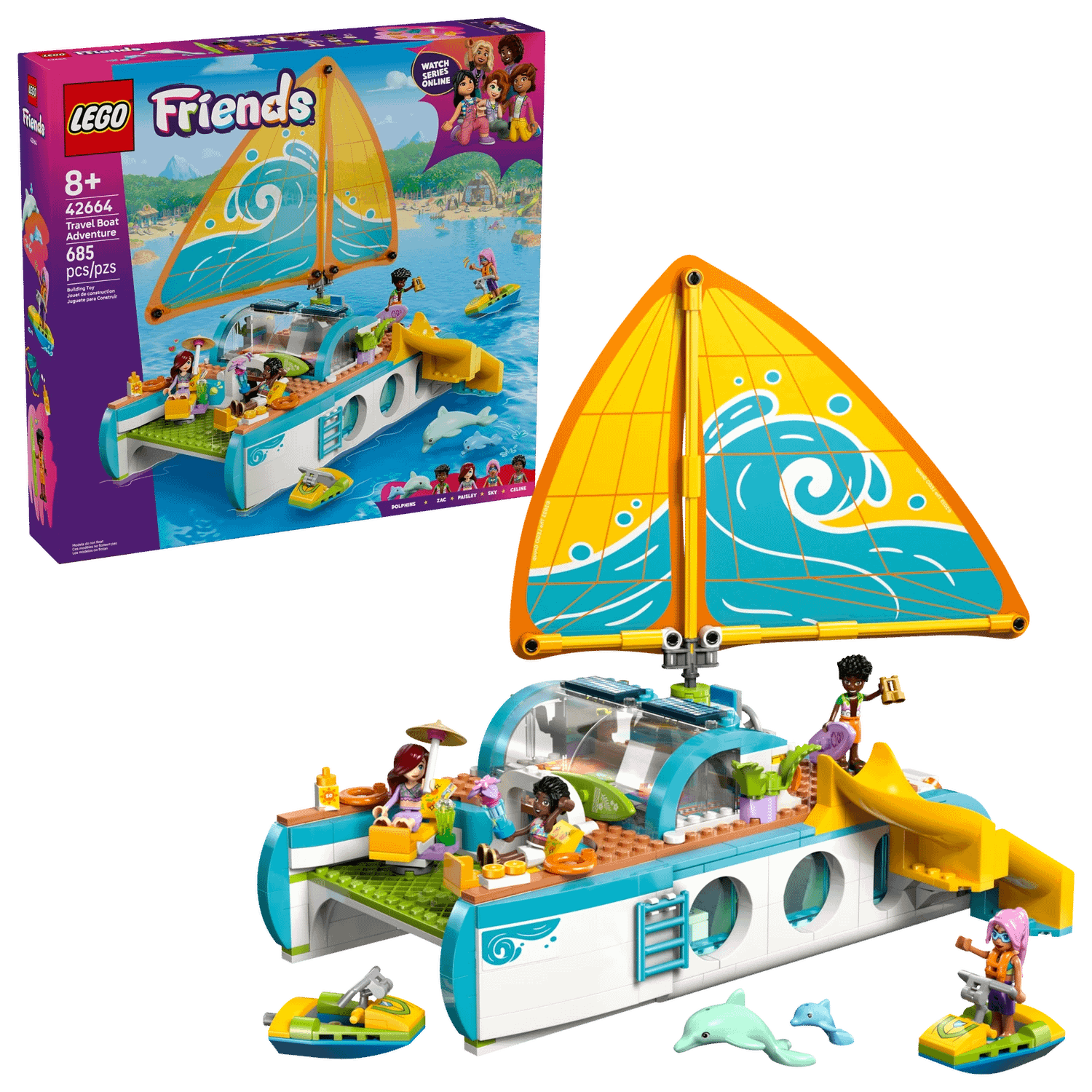 LEGO® 42664 Travel Boat Adventure - Friends