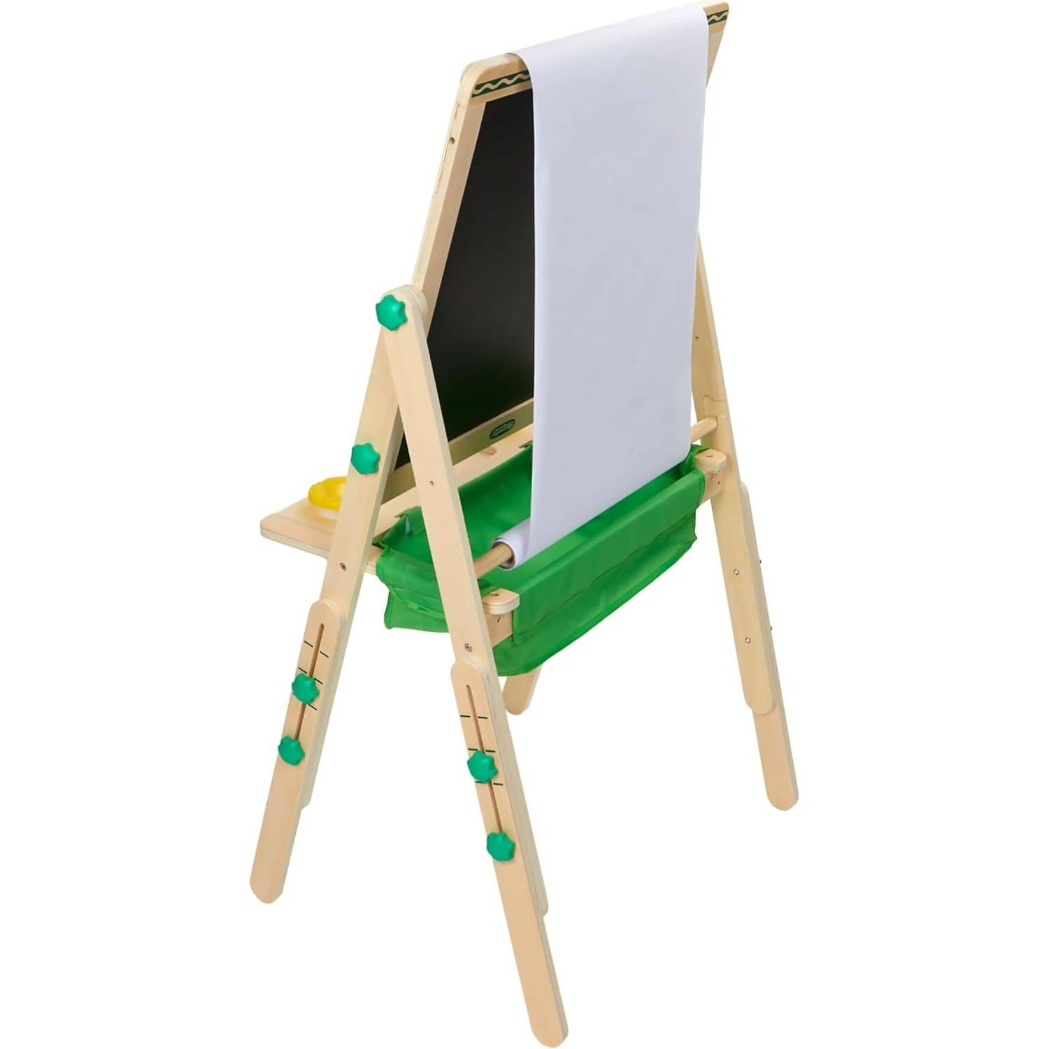 Crayola - Deluxe Wooden Kid s Art Easel Dual Sided Dry Erase & Chalkboard
