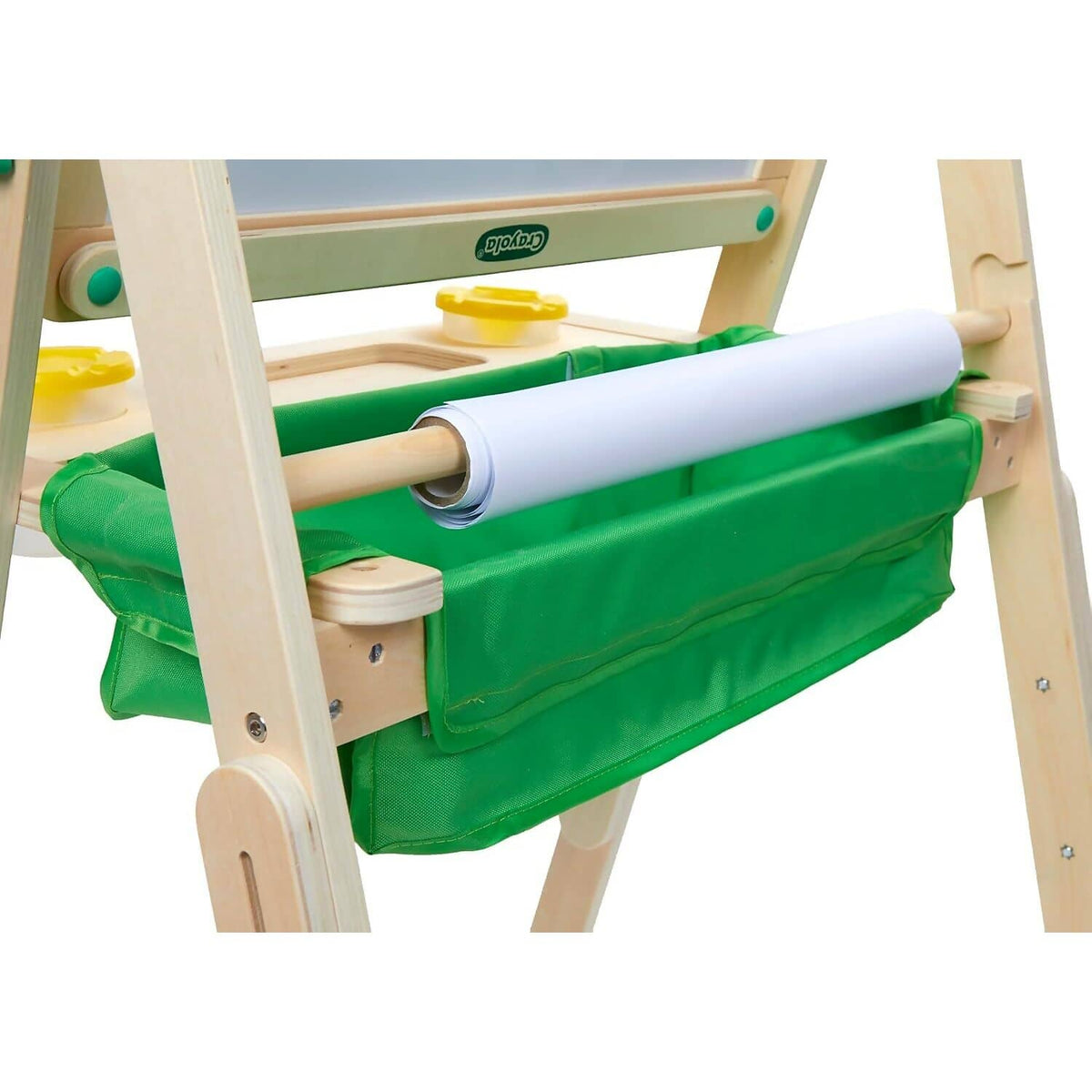 Crayola - Deluxe Wooden Kid s Art Easel Dual Sided Dry Erase & Chalkboard