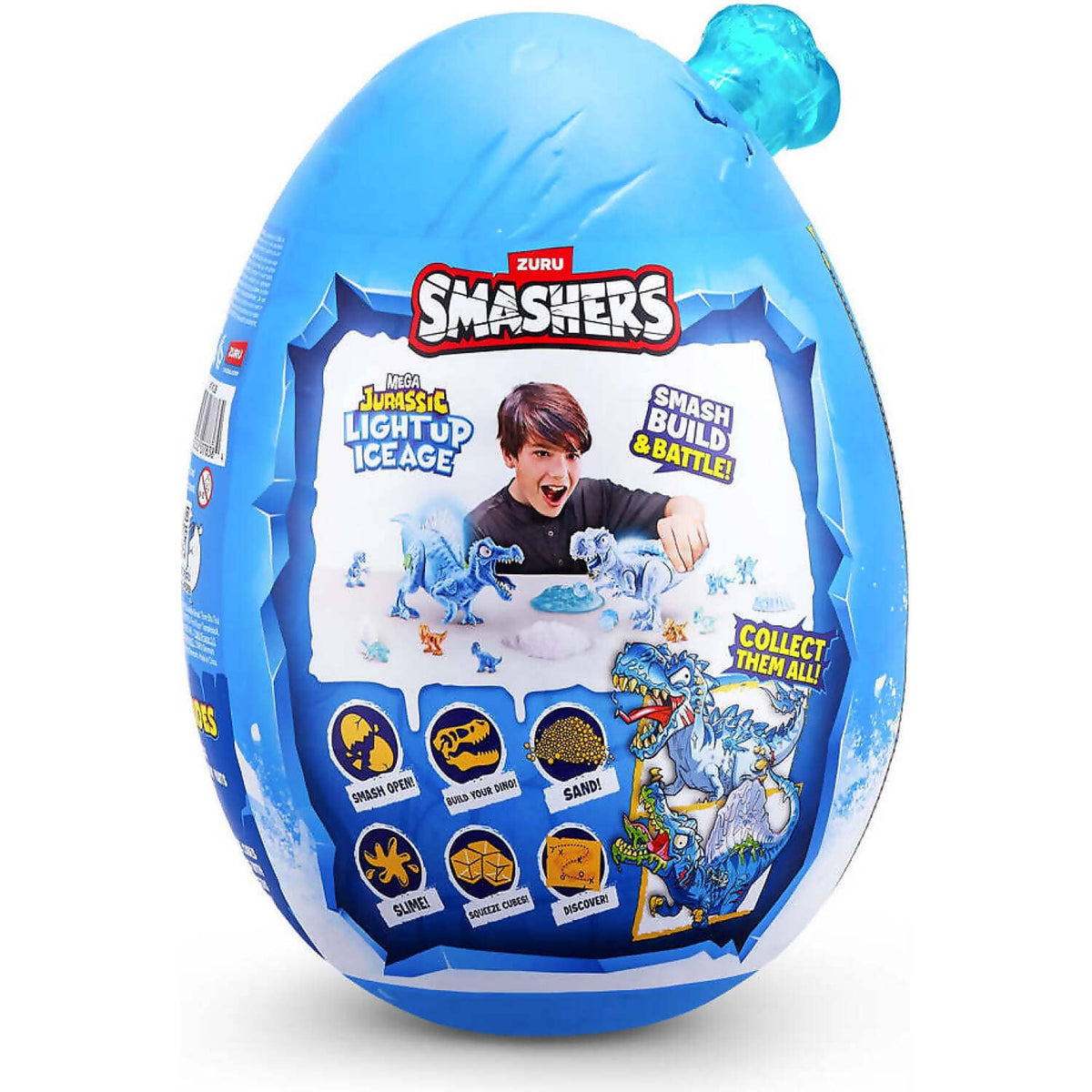 ZURU - Smashers Mega Jurassic Light Up Ice Age Egg Series 1