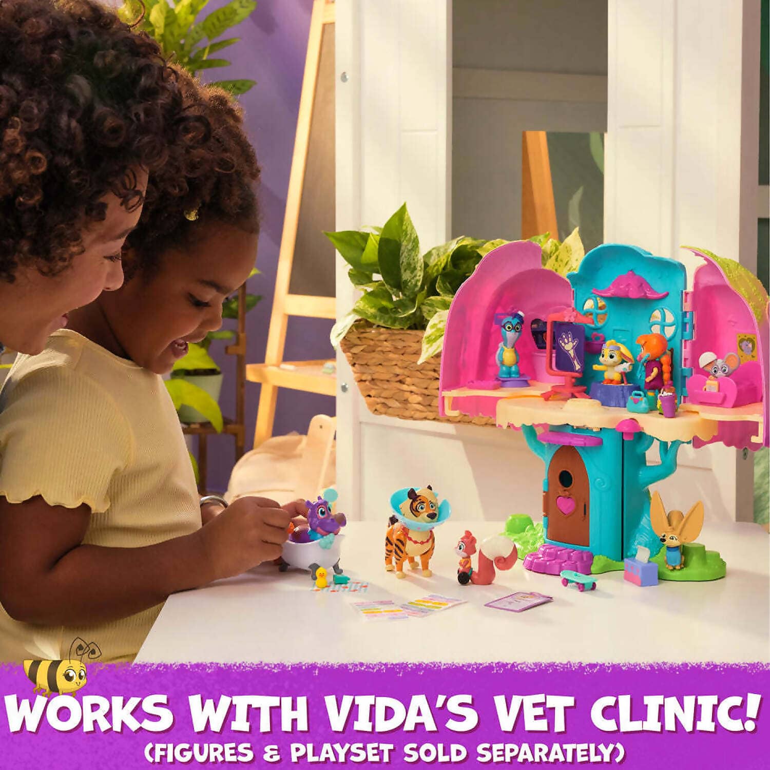 Vida The Vet - Vida & Kipp Cheerful Animal Check Up Pack Playset - Spin Master