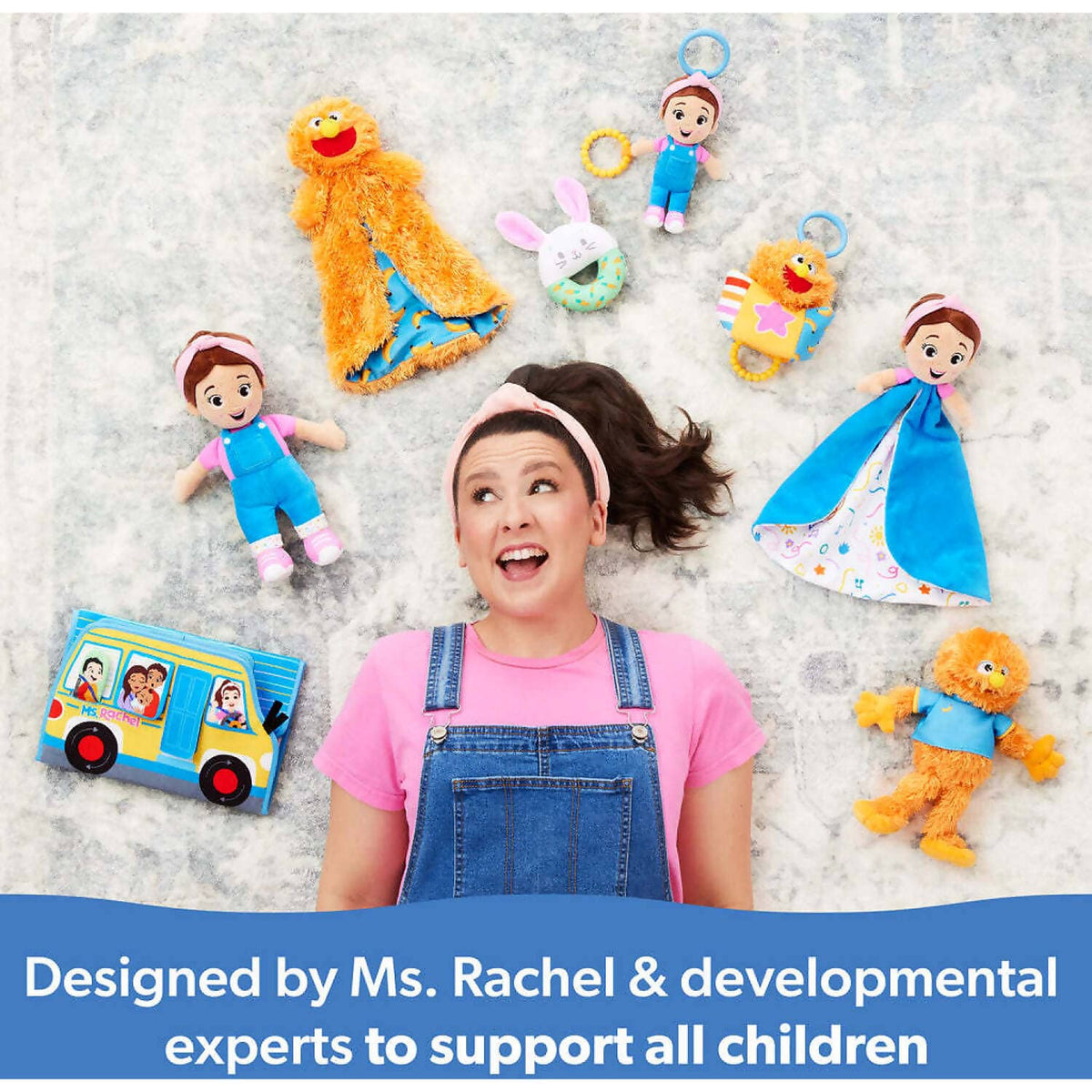 Ms. Rachel - Hop Little Bunnies Soft Rattle - Spin Master
