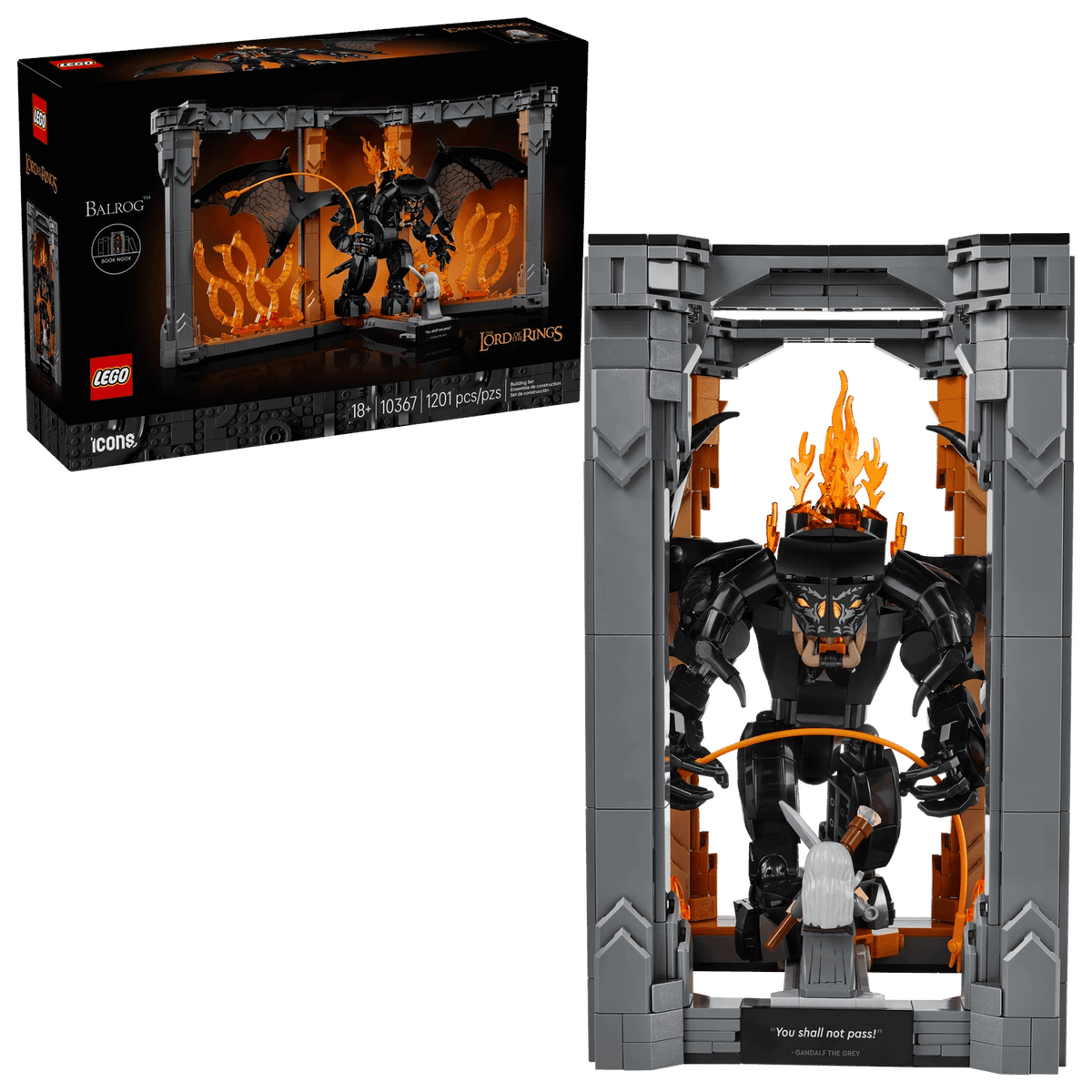 LEGO® 10367 The Lord of the Rings™: Balrog Book Nook - ICONS