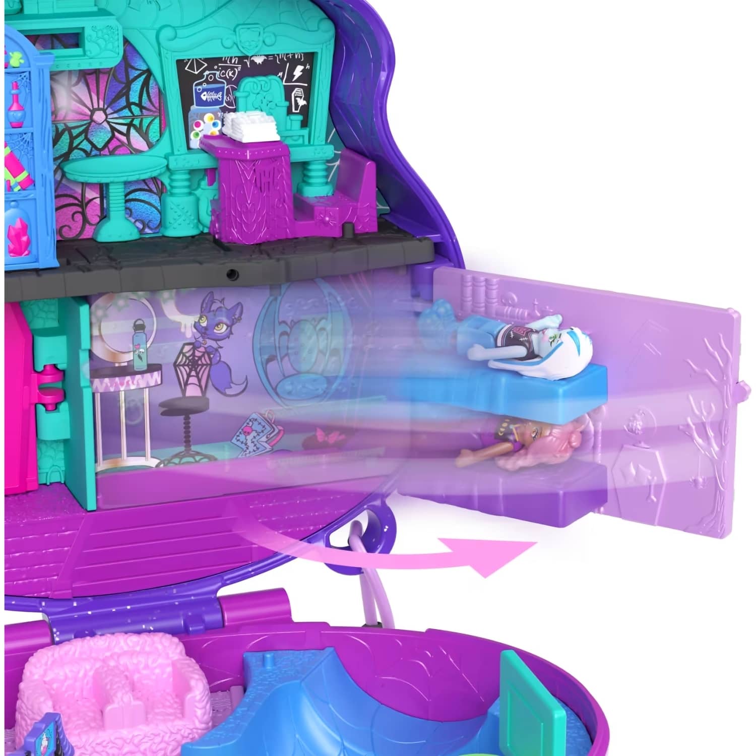 Polly Pocket - Polly Pocket Monster High Compact - Mattel