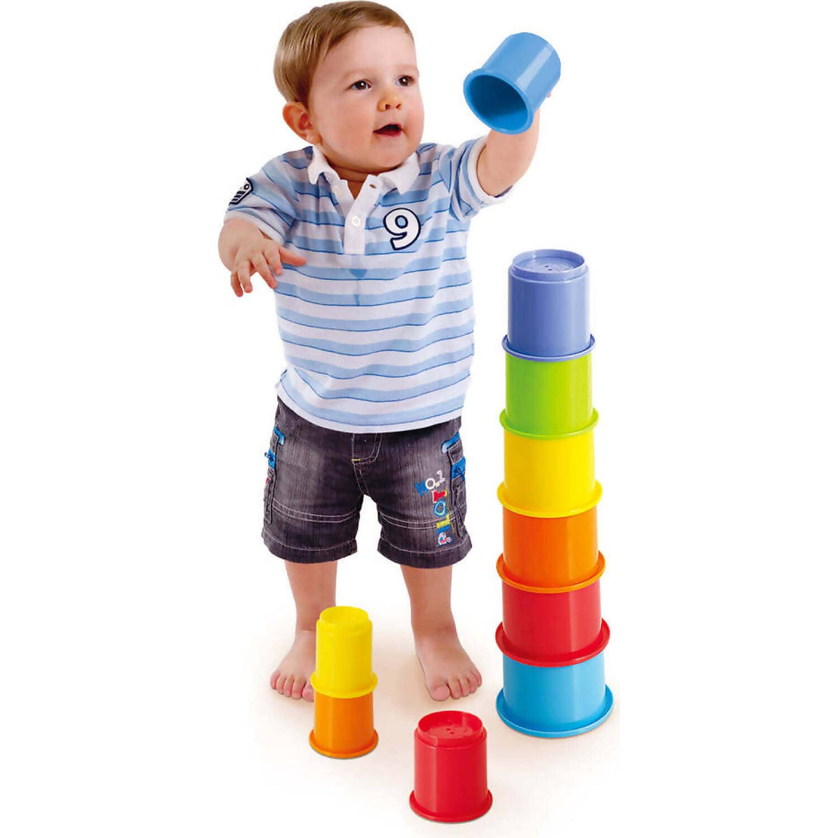 Playgo Toys Ent. Ltd - Rainbow Stackin' Cups 10 Pieces