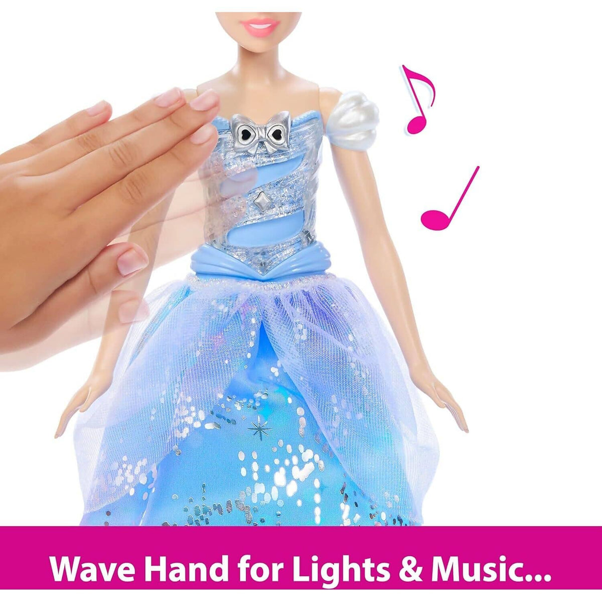 Disney - Princess - Enchanted Ballgown Cinderella Sounds & Magic Wand Activation - Mattel