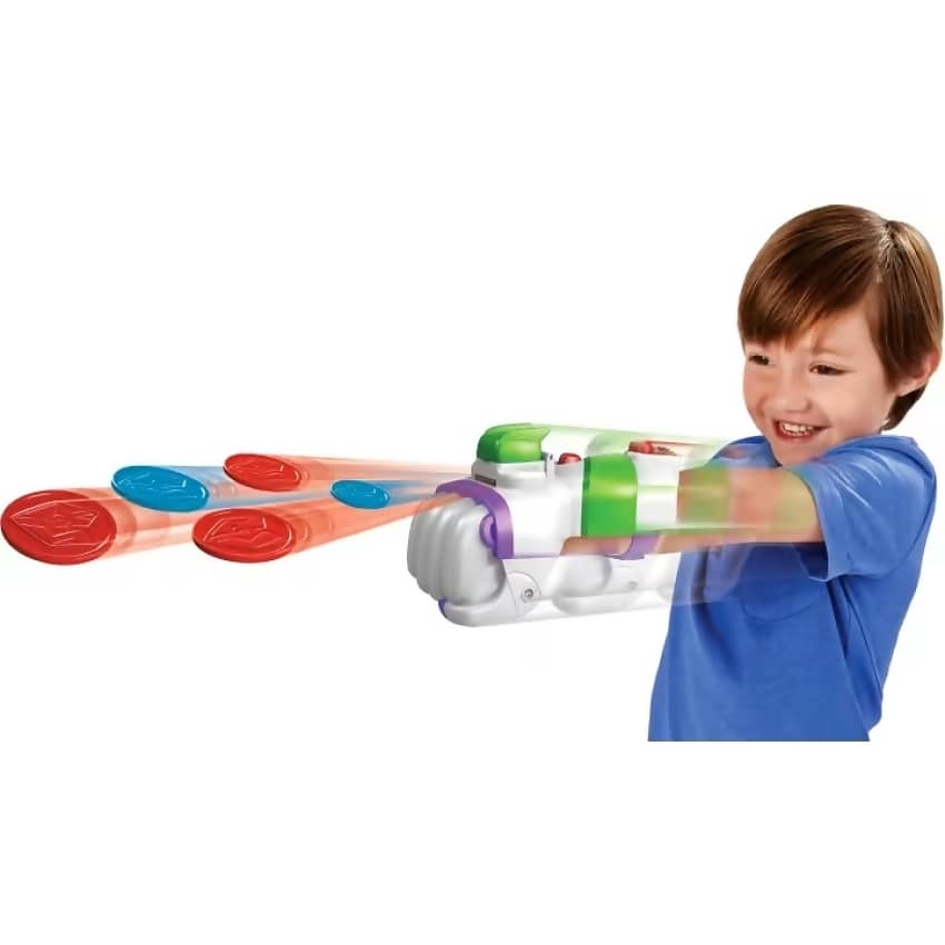 Disney Pixar - Toy Story Buzz Lightyear & Galactic Punch Launcher Bundle 7-Inch Action Figure