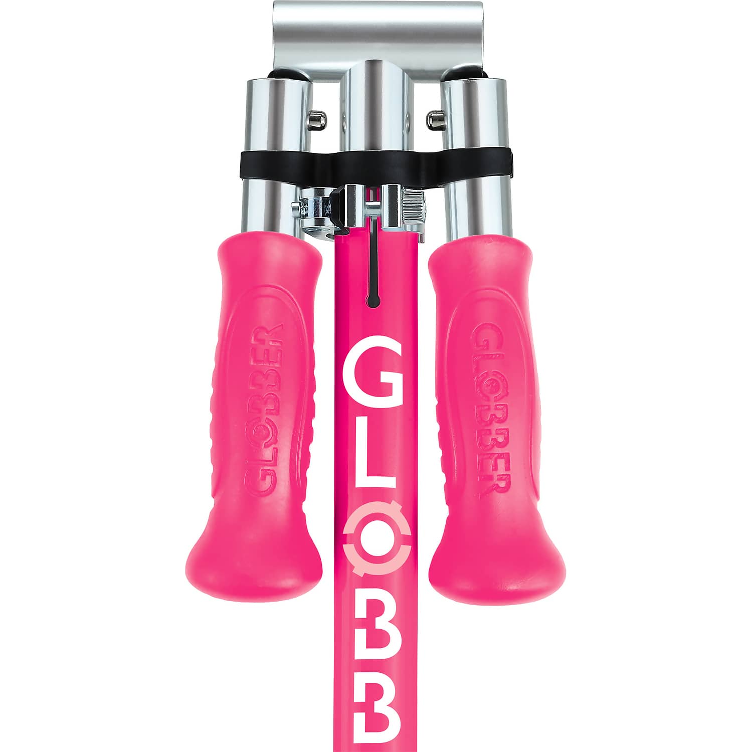 Globber - Flow Foldable Junior Scooter with Lights - Pastel Pink / Fuchsia