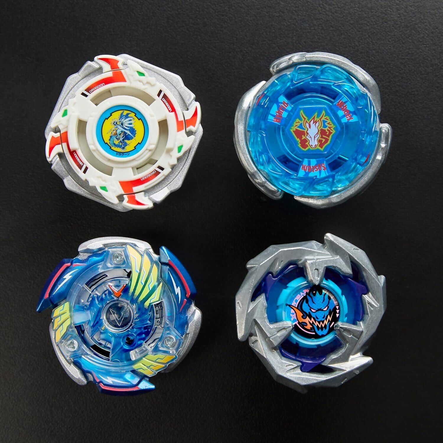 BEYBLADE X - 25th Anniversary Set History 1999 - 2024 Includes 4 Takara Tomy Tops and 4 Launchers