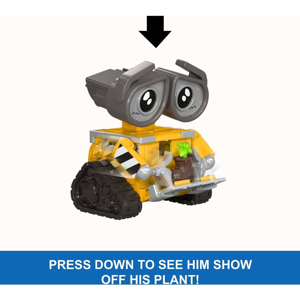 Disney Pixar - Click Figs Wall-E Robot Figure - Mattel