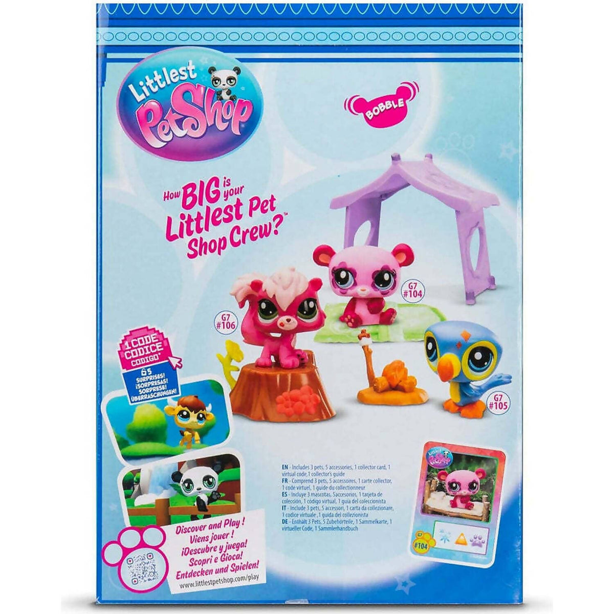 Littlest Pet Shop - Camping Set 3 Pack  Figurine Playset