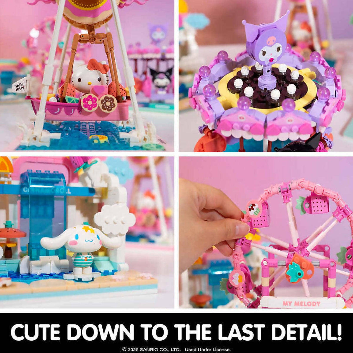Hello Kitty - and Friends - YuMe Blocks Summer Wunderland - Hello Kitty Donut Ship 280 Pieces