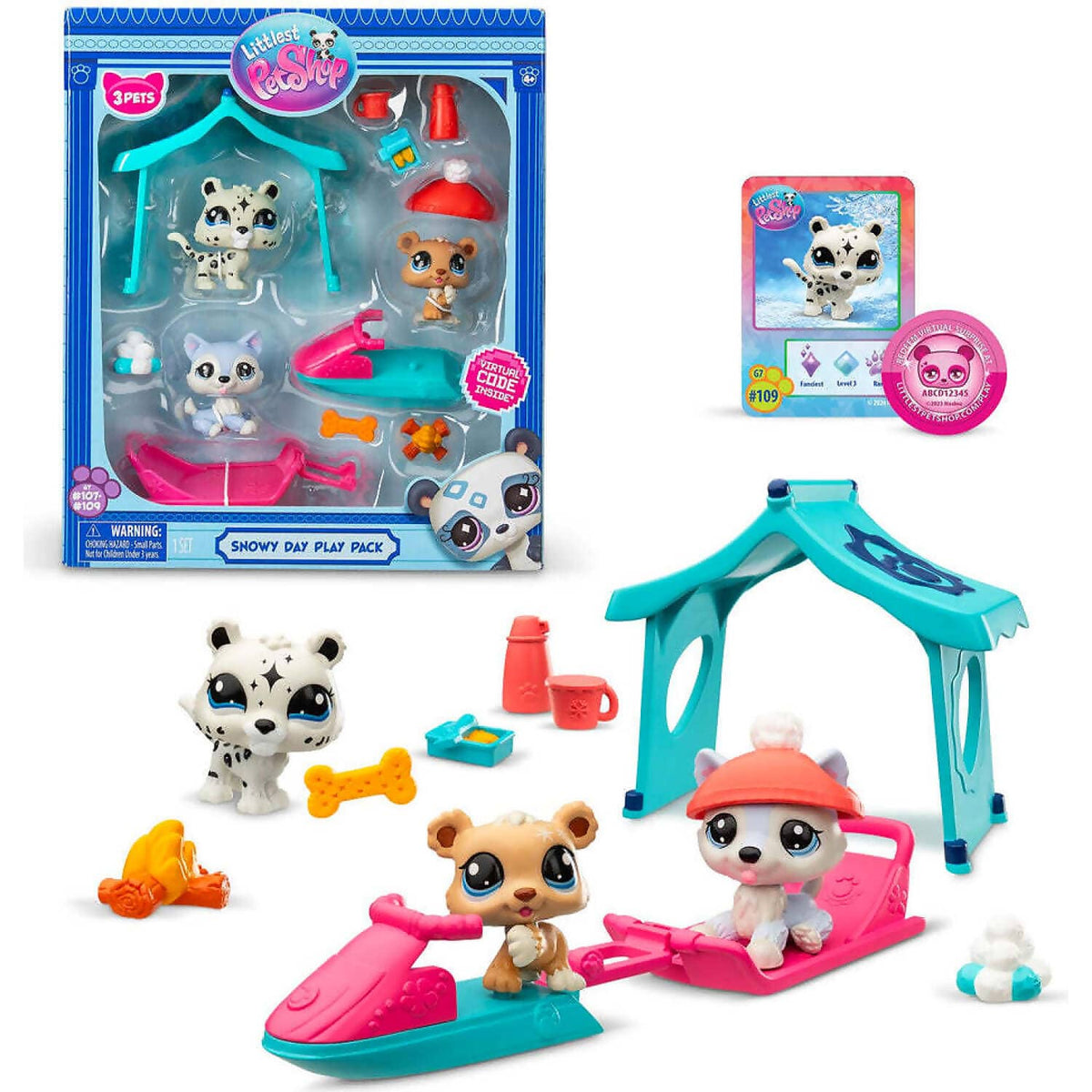 Littlest Pet Shop - Snowy Day 3 Pack  Playset