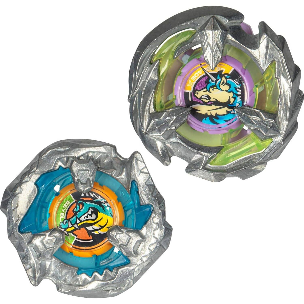 BEYBLADE X - Bite Croc 3-60LF and Sting Unicorn 4-60P Top Dual Pack Set