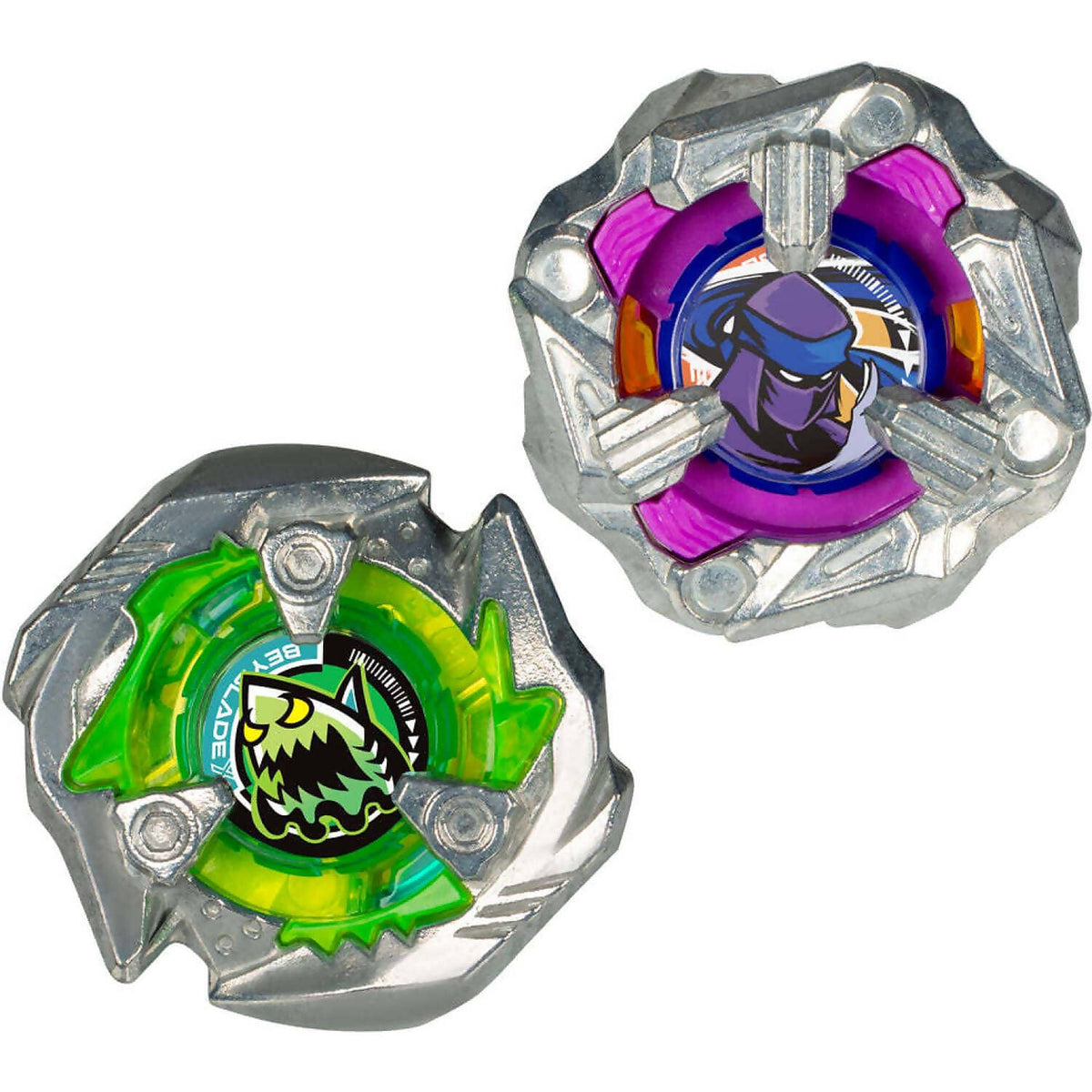 BEYBLADE X - Knife Shinobi 4-80HN and Keel Shark 3-80F Top Dual Pack Set