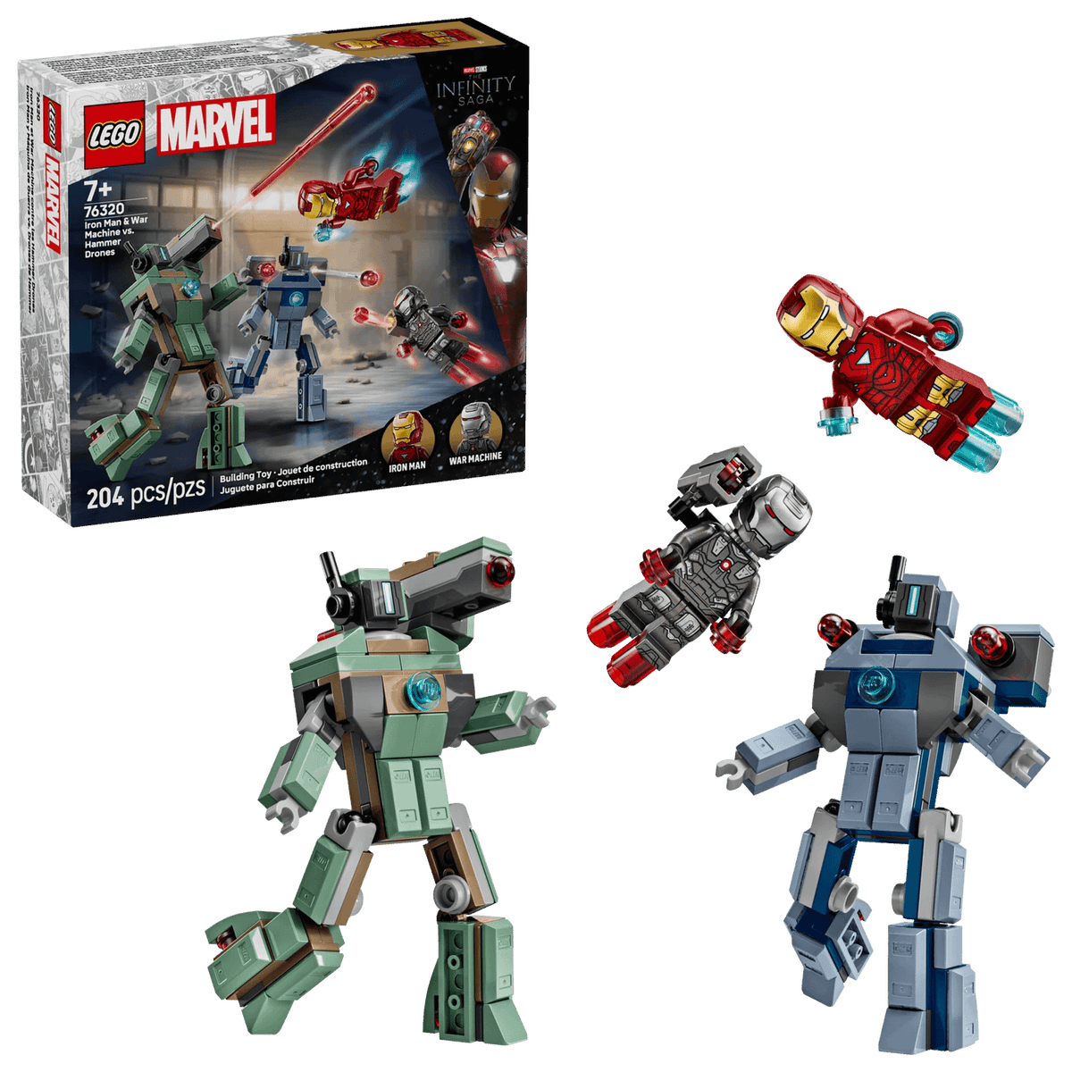 LEGO® 76320 Iron Man & War Machine vs. Hammer Drones - Marvel Super Heroes