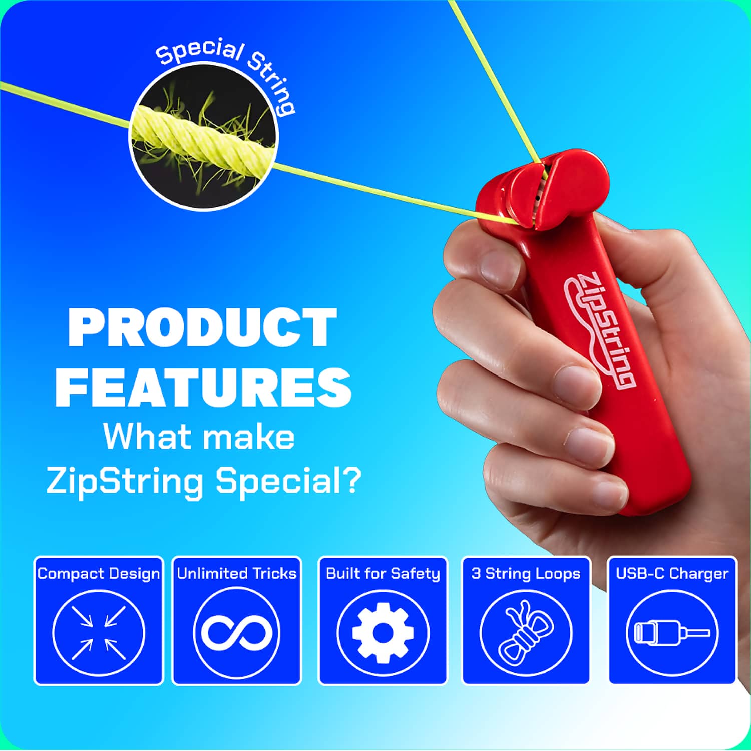 Zipstring - Original Rock'n It Red
