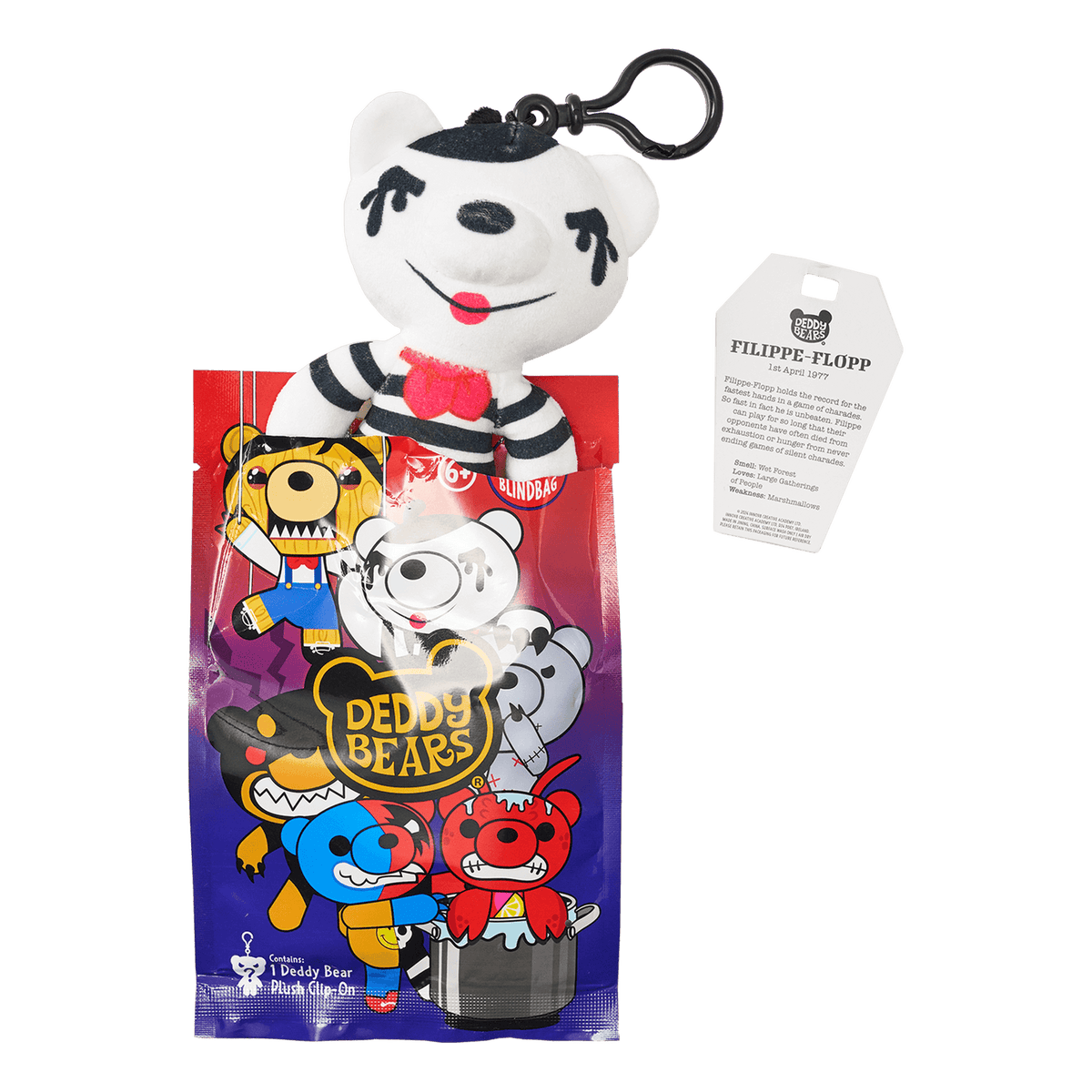 Deddy Bears - Series 4 Edition Mystery Blind Bag - 12cm Plush Clip-On - Jasnor