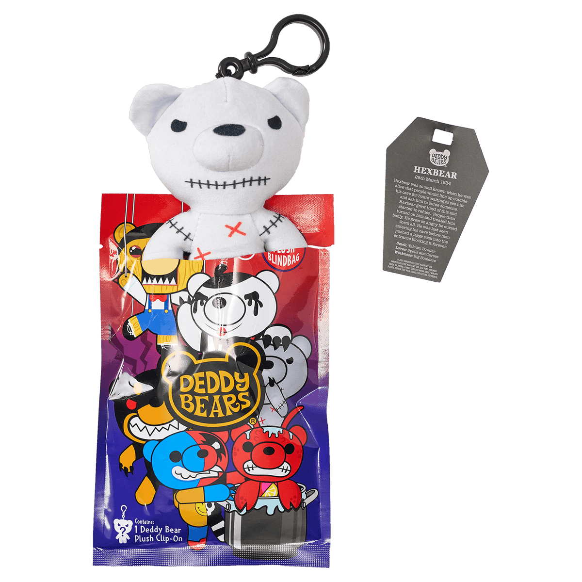 Deddy Bears - Series 4 Edition Mystery Blind Bag - 12cm Plush Clip-On - Jasnor