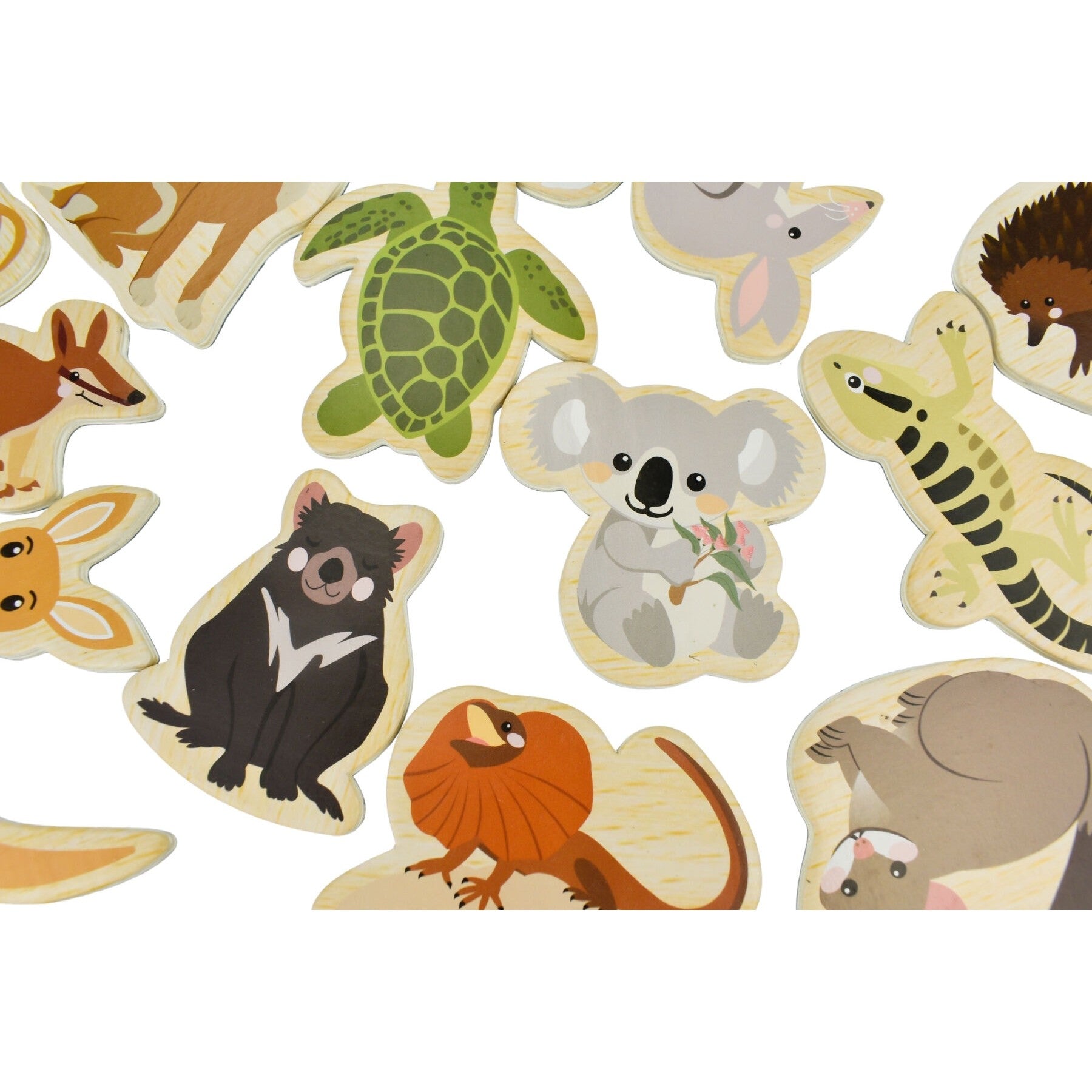 Koala Dream - Fridge Friends Aussie Animals Wooden Magnetic Shapes 25pcs