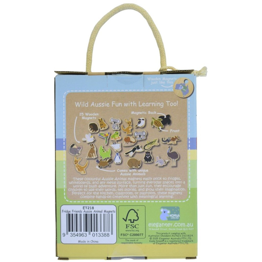 Koala Dream - Fridge Friends Aussie Animals Wooden Magnetic Shapes 25pcs