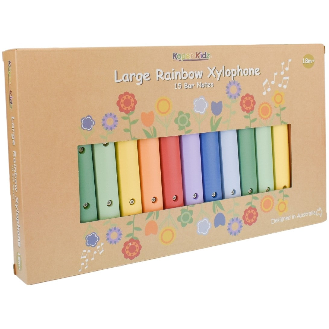 Kaper Kidz - Large Rainbow Xylophone 15 Bar Notes