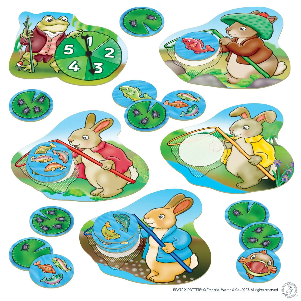 Orchard Toys - Peter Rabbit Fish and Count Game