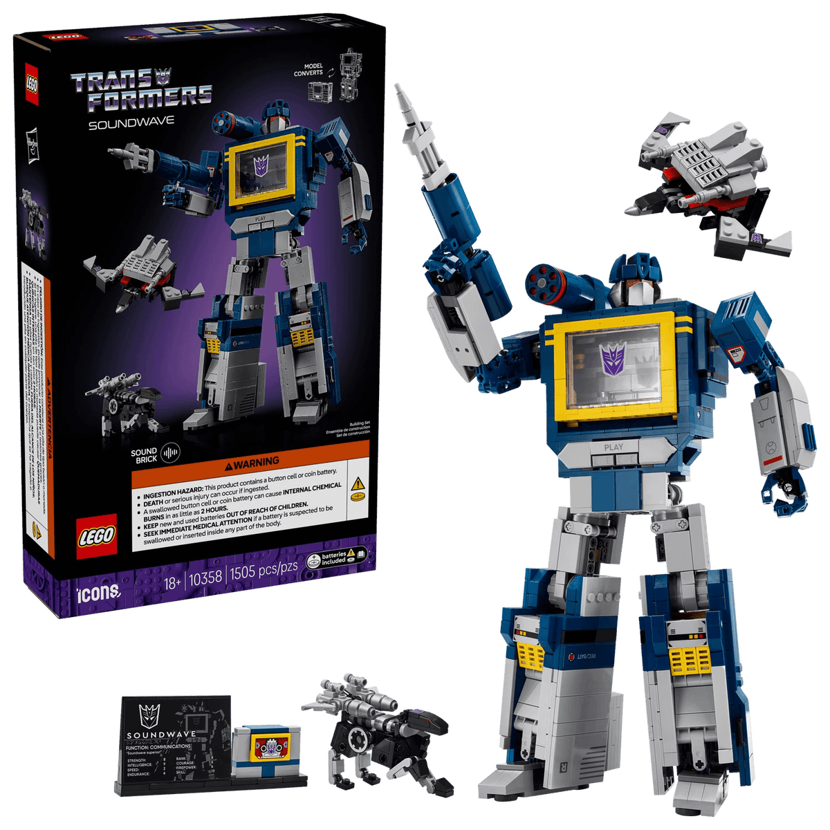 LEGO® 10358 Transformers: Soundwave - ICONS