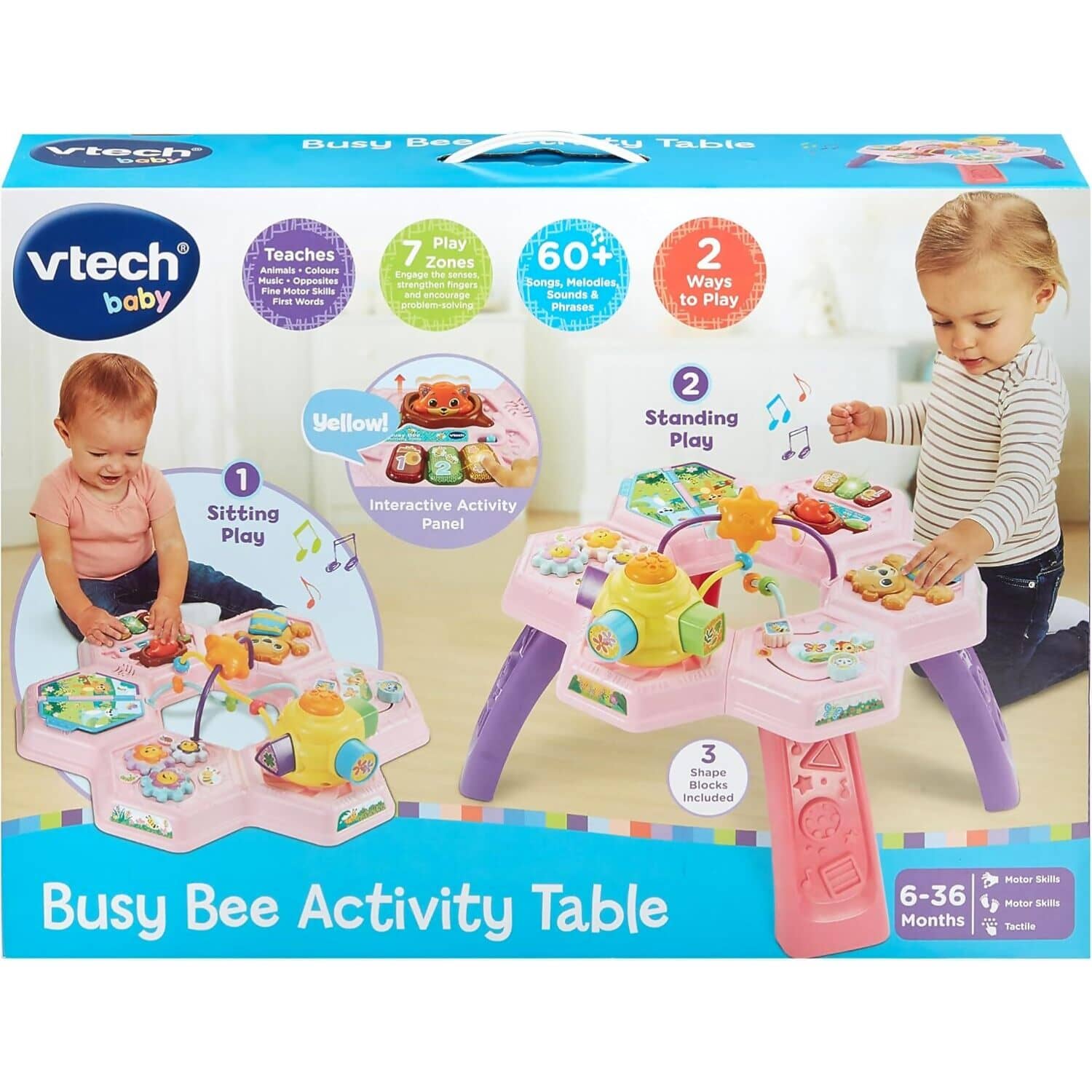 VTech - Baby - Busy Bee Activity Table - Pink