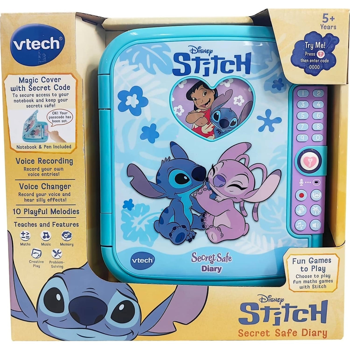 VTech - Disney Stitch Secret Safe Diary