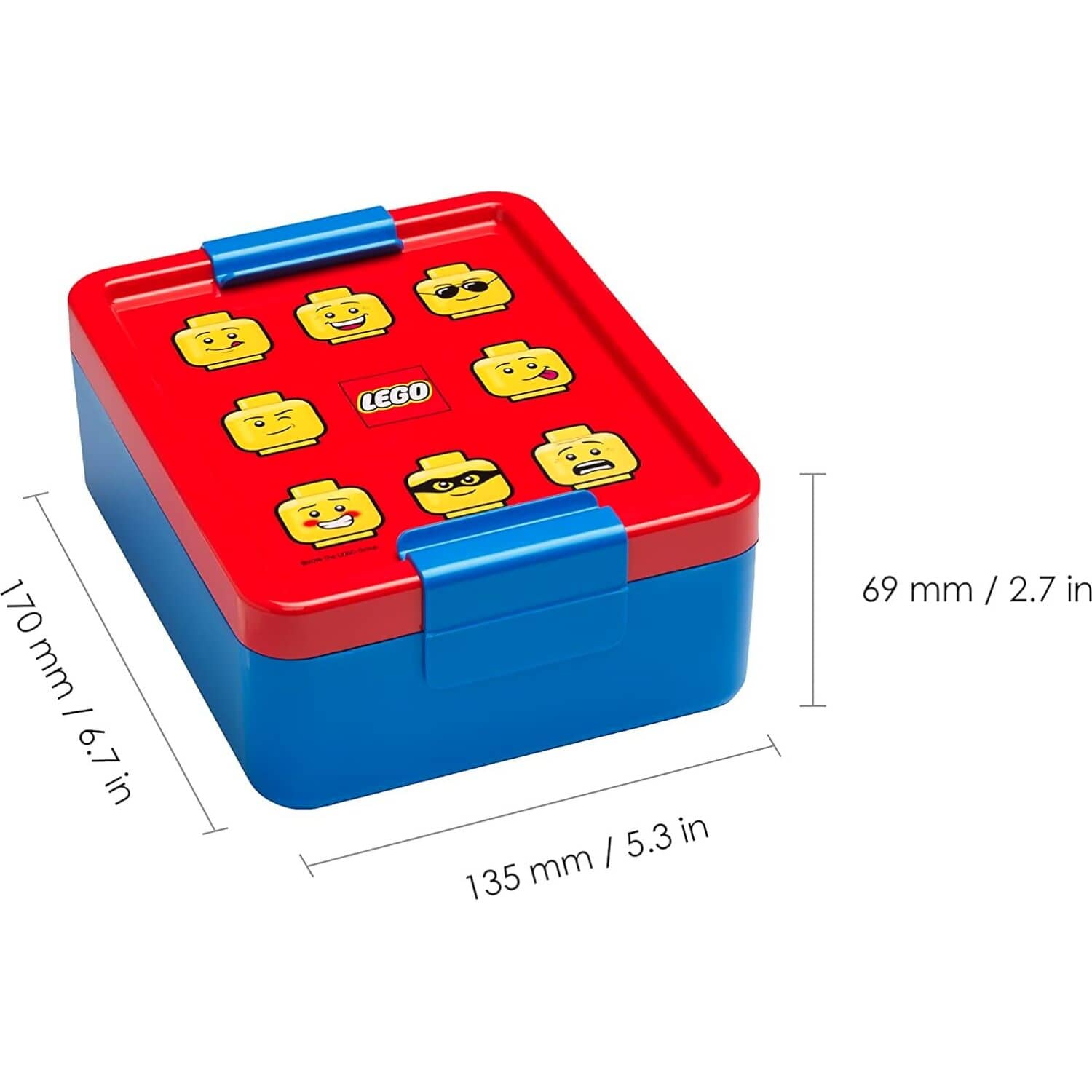LEGO® Minifigure Lunch Set Iconic Boy Red/Blue - Room Copenhagen