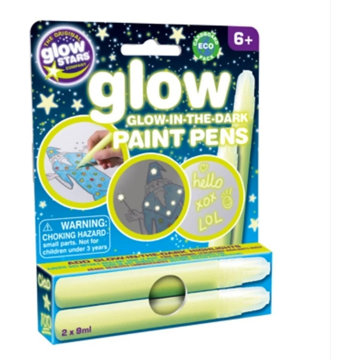 Brainstorm Toys - Glow in The Dark Paint Pens 2Pk