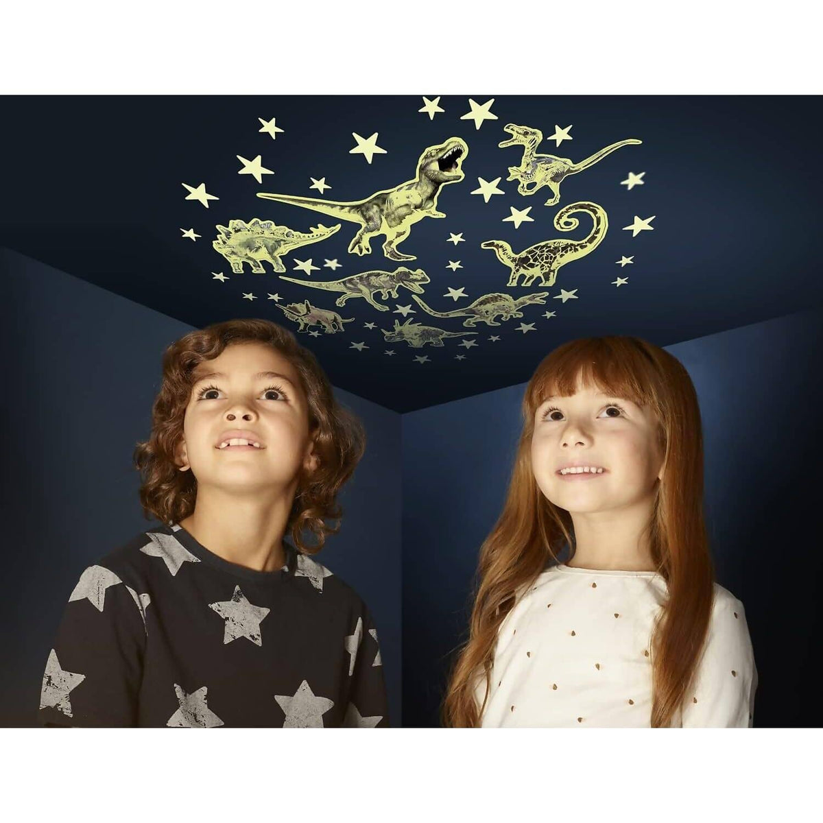 Brainstorm Toys - The Original Glowstars Company Glow in The Dark - Stars & Dinosaurs