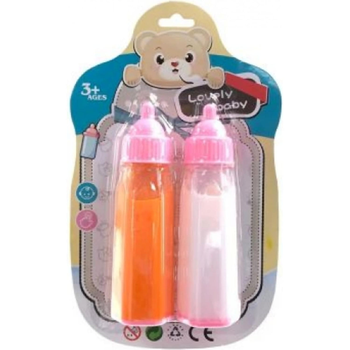 Lovely Baby - Milk & Juice Drink Bottles 2 Pack  - All Brands